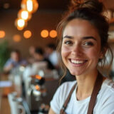 A Barista with a good smile